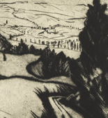 Max Kaus. Landscape at Bodensee (Landschaft am Bodensee). c. 1927
