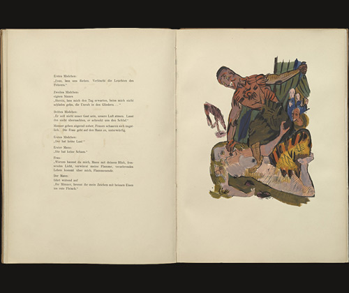 Plate (folio 8) from <i>Mörder, Hoffnung der Frauen (Murderer, Hope of Women)</i>