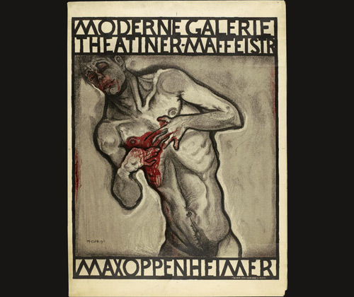 Moderne Galerie Theatiner-Maffeistr. Max Oppenheimer (Exhibition Poster)