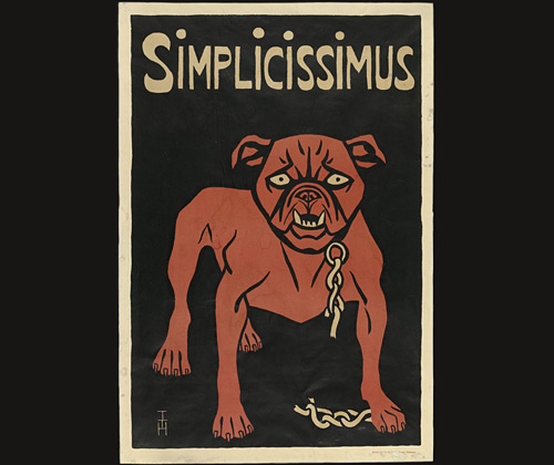 Bulldog Poster for the periodical <i>Simplicissimus</i>