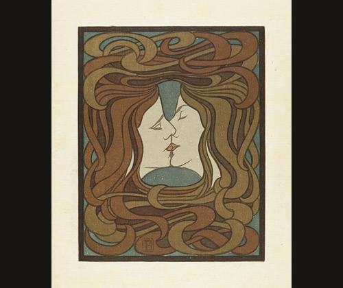 <i>The Kiss</i> (plate, facing page 116) from the periodical <i>Pan</i>, vol. IV, no. 2 (Jul–Aug–Sept 1898)