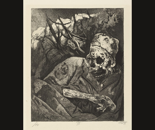 <i>Corpse in Barbed Wire (Flanders)</i> from <i>The War</i>