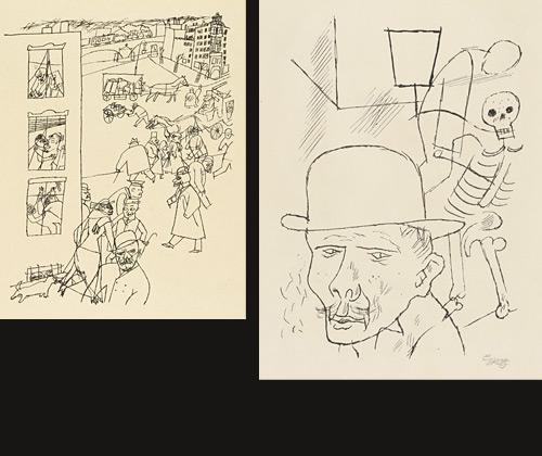 <i>People in the Street</i>  from <i>The First George Grosz Portfolio</i>