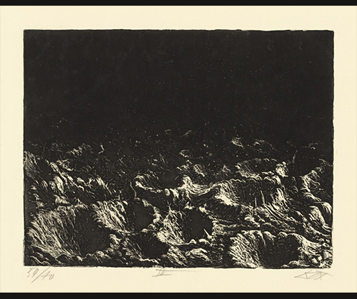 <i>Crater Field near Dontrien, Lit by Flares</i> from <i>The War</i>