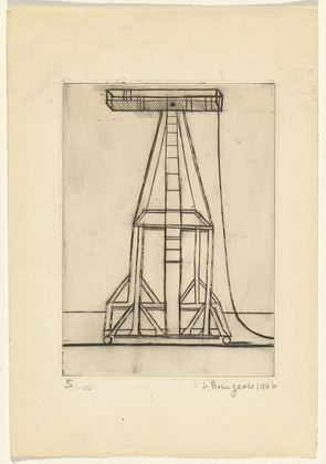 Louise Bourgeois. Plate 5 of 9, from the illustrated book, He Disappeared into Complete Silence, first edition (Example 13). 1947
