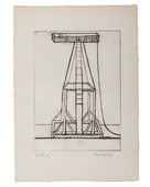 Louise Bourgeois. Plate 5 of 9, from the illustrated book, He Disappeared into Complete Silence, first edition (Example 14). 1947