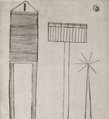 Louise Bourgeois. Plate 6 of 9, from the illustrated book, He Disappeared into Complete Silence, first edition (Example 14). 1947