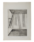 Louise Bourgeois. Plate 8 of 9, from the illustrated book, He Disappeared into Complete Silence, first edition (Example 14). 1947