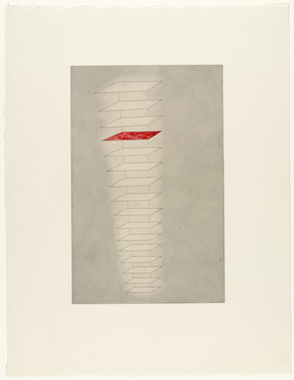 Louise Bourgeois. Untitled, plate 3 of 8, from the puritan. 1990