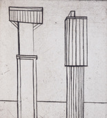 Louise Bourgeois. Plate 2 of 9, from the illustrated book, He Disappeared into Complete Silence, first edition (Example 16). 1947