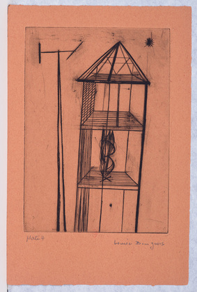 Louise Bourgeois. Plate 4 of 9, from the illustrated book, He Disappeared into Complete Silence, first edition (Example 16). 1947