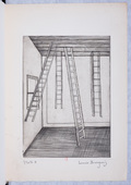 Louise Bourgeois. Plate 8 of 9, from the illustrated book, He Disappeared into Complete Silence, first edition (Example 16). 1947