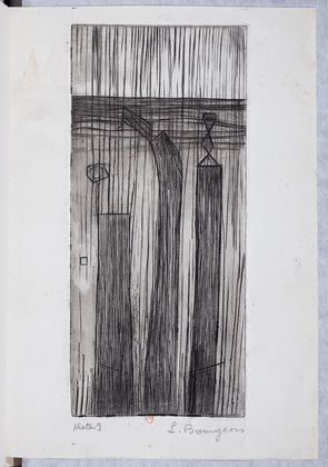 Louise Bourgeois. Plate 9 of 9, from the illustrated book, He Disappeared into Complete Silence, first edition (Example 16). 1947