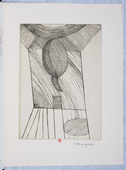 Louise Bourgeois. Untitled alternative plate, from the illustrated book, He Disappeared into Complete Silence, first edition (Example 16). 1984, after a 1947 impression