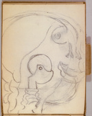 Louise Bourgeois. Untitled, no. 31 of 34, from the sketchbook, Album à Dessin. sketchbook date: 1950s-1980s