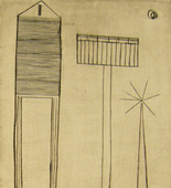 Louise Bourgeois. Plate 4 of 9, from the illustrated book, He Disappeared into Complete Silence, first edition (Example 17). 1947