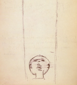 Louise Bourgeois. Untitled, no. 21 of 34, from the sketchbook, Album à Dessin. sketchbook date: 1950s-1980s