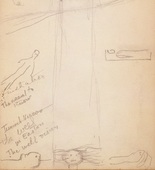 Louise Bourgeois. Untitled, no. 20 of 34, from the sketchbook, Album à Dessin. sketchbook date: 1950s-1980s