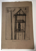 Louise Bourgeois. Plate 4 of 9, from the illustrated book, He Disappeared into Complete Silence, first edition (Example 18). 1947