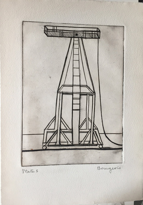 Louise Bourgeois. Plate 5 of 9, from the illustrated book, He Disappeared into Complete Silence, first edition (Example 18). 1947