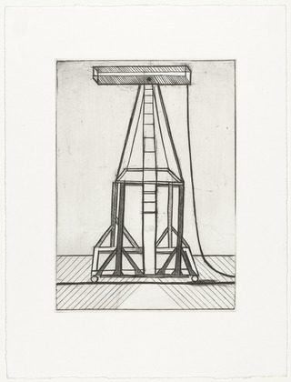 Louise Bourgeois. Plate 5 of 11, from the illustrated book, He Disappeared into Complete Silence, second edition. 1995