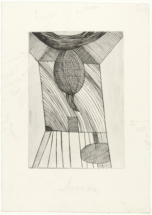 Louise Bourgeois. Untitled, plate 10 of 11, from the illustrated book, He Disappeared into Complete Silence, second edition. 1995
