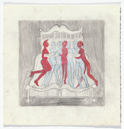 Louise Bourgeois. Untitled, plate 5 of 5, from the illustrated book, and plate 5 of 7, from the portfolio, Metamorfosis. 1996