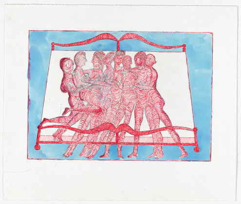 Louise Bourgeois. Eight in Bed. 1998