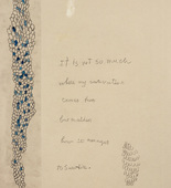 Louise Bourgeois. Where My Motivation Comes From. 2007
