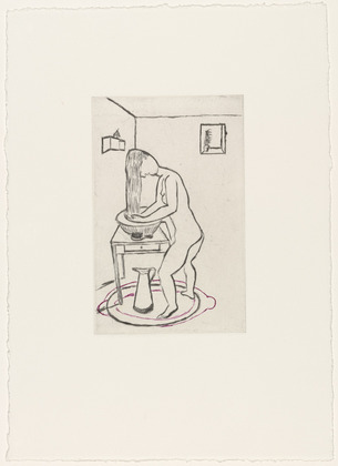 Louise Bourgeois. Untitled, plate 9 of 14, from the portfolio, Autobiographical Series. 1993