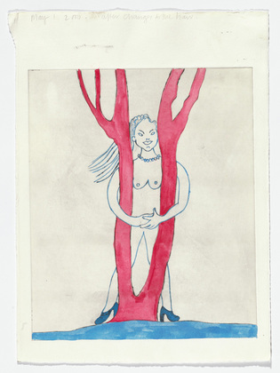 Louise Bourgeois. Embracing the Tree. 2000