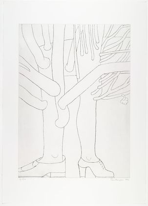 Louise Bourgeois. Untitled, plate 4 of 9, from the portfolio, Topiary: The Art of Improving Nature. 1998