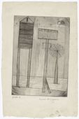 Louise Bourgeois. Plate 6 of 9, from the illustrated book, He Disappeared into Complete Silence. 1946-1947