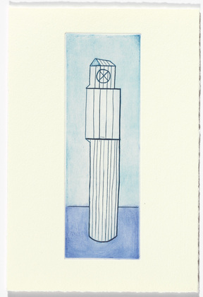 Louise Bourgeois. Plate 1 of 11, from the illustrated book, He Disappeared into Complete Silence, second edition. 1995-2003