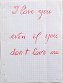 Louise Bourgeois. I Love You Even If You Don't Love Me. 1987