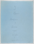 Louise Bourgeois. I Live Therefore I Love You Therefore I Work. 2007
