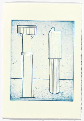 Louise Bourgeois. Plate 2 of 11, from the illustrated book, He Disappeared into Complete Silence, second edition. 1995-2003
