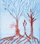 Louise Bourgeois. Untitled (Three Trees), in Les Arbres (1), from the editioned series of portfolios, Les Arbres (1-6). 2004