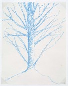 Louise Bourgeois. Untitled (Blue Tree I), in Les Arbres (1), from the editioned series of portfolios, Les Arbres (1-6). 2004