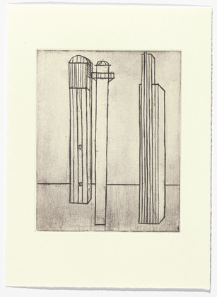 Louise Bourgeois. Plate 3 of 11, from the illustrated book, He Disappeared into Complete Silence, second edition. 1995