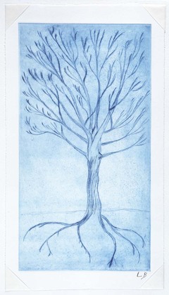 Louise Bourgeois. Untitled (Tall Tree), in Les Arbres (1), from the editioned series of portfolios, Les Arbres (1-6). 2004