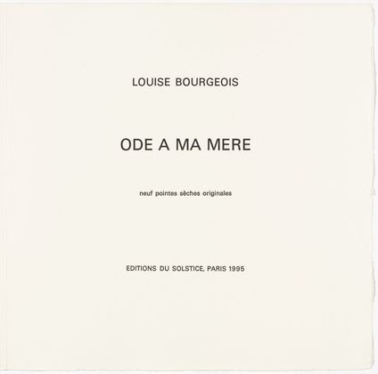 Louise Bourgeois. Ode à Ma Mère. 1995
