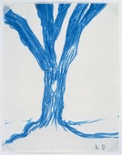 Louise Bourgeois. Untitled (Blue Tree II), in Les Arbres (1), from the editioned series of portfolios, Les Arbres (1-6). 2004