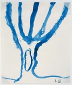 Louise Bourgeois. Untitled (Blue Tree III), in Les Arbres (1), from the editioned series of portfolios, Les Arbres (1-6). 2004