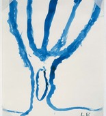 Louise Bourgeois. Untitled (Blue Tree III), in Les Arbres (1), from the editioned series of portfolios, Les Arbres (1-6). 2004