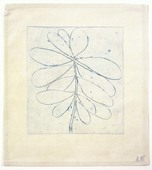 Louise Bourgeois. Untitled (Branch with Fourteen Leaves), in Les Arbres (2), from the editioned series of portfolios, Les Arbres (1-6). 2004