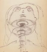 Louise Bourgeois. Untitled, no. 27 of 34, from the sketchbook, Album à Dessin. sketchbook date: 1950s-1980s