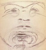 Louise Bourgeois. Untitled, no. 28 of 34, from the sketchbook, Album à Dessin. sketchbook date: 1950s-1980s