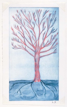 Louise Bourgeois. Untitled (Tall Tree), in Les Arbres (2), from the editioned series of portfolios, Les Arbres (1-6). 2004