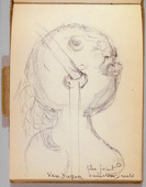 Louise Bourgeois. Untitled, no. 30 of 34, from the sketchbook, Album à Dessin. sketchbook date: 1950s-1980s